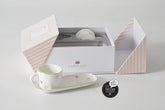 Heart to Heart Set of 2 Espresso Cups & Saucers